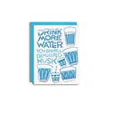 Pier Six Press - P6P P6PGCMI - Drink More Water, Dehydrated Husk Card