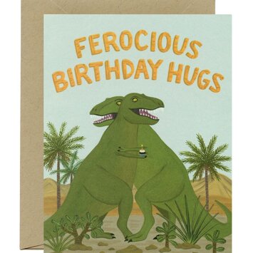 Yeppie Paper - YP YPGCBI0008 - T-Rex Ferocious Hug Birthday