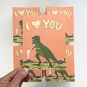 Yeppie Paper - YP T-Rex This Much Love Card