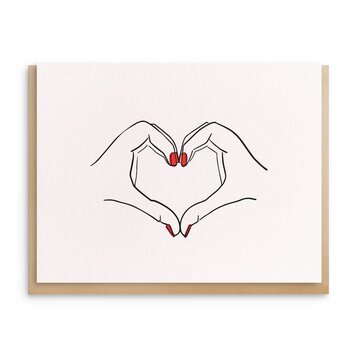 Dahlia Press - DAP DAPGCLO - Heart Hands Card