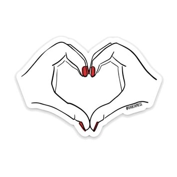 Dahlia Press - DAP DAP ST - Heart Hands Sticker