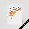 Egg Press - EP Foxiest Fox Card (Neon Orange)