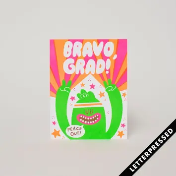 Hello!Lucky - HL HLGCGR - Bravo Monster Graduation Card