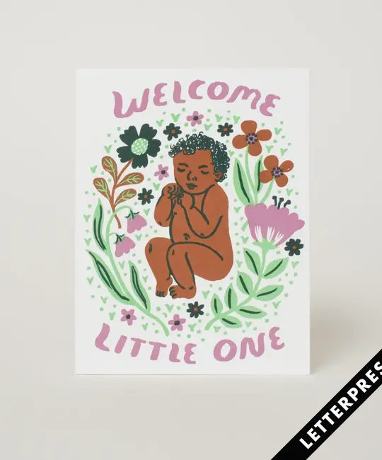 Phoebe Wahl - PW PWGCBA - Welcome Little One Purple Card