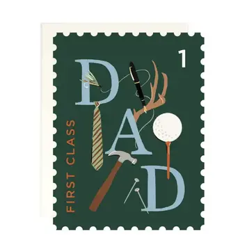 Amy Heitman Illustration - AHI AHIGCFD0008 - First Class Dad Father's Day Card
