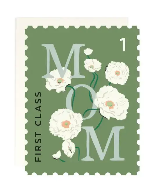 Amy Heitman Illustration - AHI AHIGCMD0008 - First Class Mom Mother's Day Card