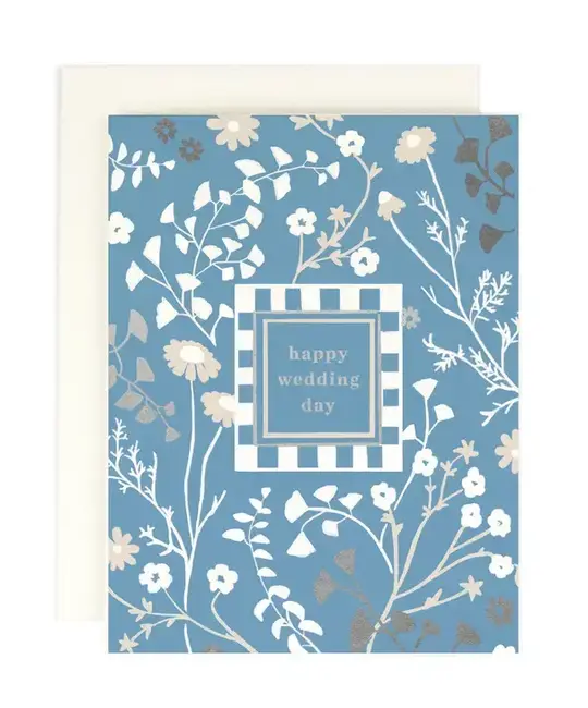 Amy Heitman Illustration - AHI AHIGCWE0003 - Blue Happy Wedding Day