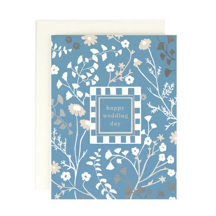 Amy Heitman Illustration - AHI AHIGCWE0003 - Blue Happy Wedding Day