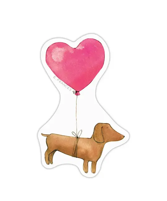 E. Frances Paper Studio - EF EF ST - Heart Balloon Dog Sticker