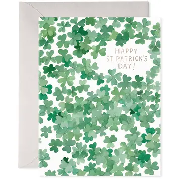 E. Frances Paper Studio - EF EFGCSE - Shamrocks Greeting Card