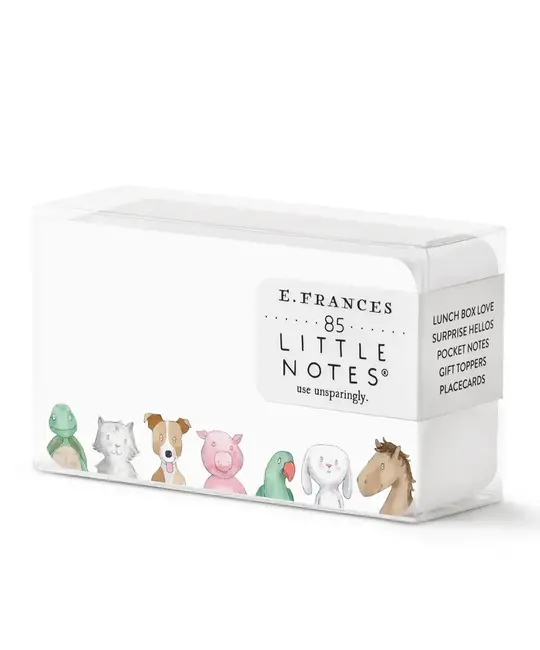 E. Frances Paper Studio - EF EF ECBS - Animal Friends Little Notes, set of 85