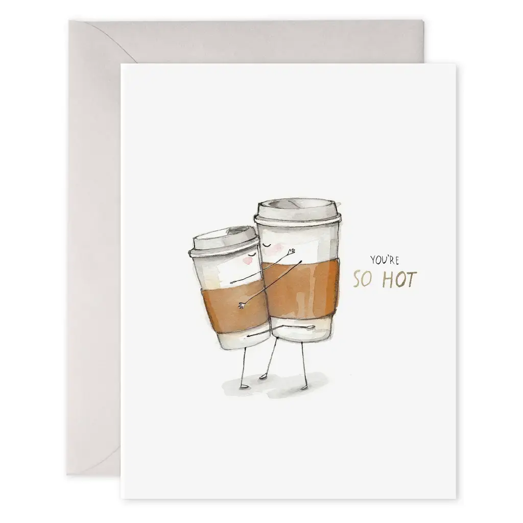 E. Frances Paper Studio - EF EFGCLO0012 - So Hot Coffee Cups Card
