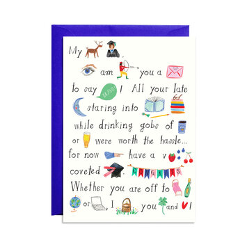 Mr. Boddington's Studio - MB Grad Hieroglyphics Graduation Card