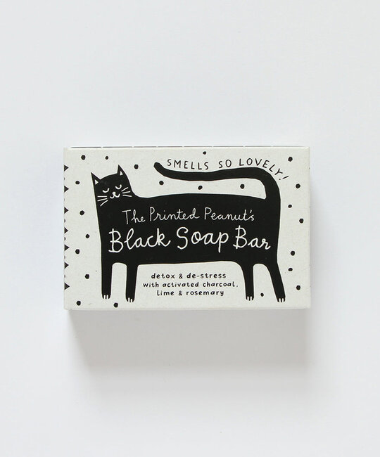 The Printed Peanut - TPP Black Cat Detox Soap Bar (charcoal, lime, rosemary)