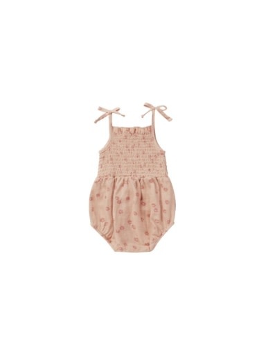 Rylee + Cru Inc. RC BKBC - Kaia Romper in Pink Daisy