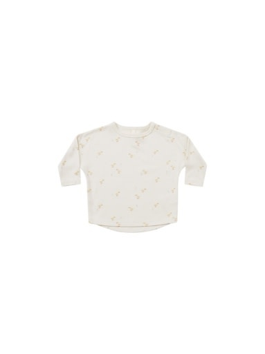 Quincy Mae - QM QM BKBC - Long Sleeve Tee in Ivory Ducks