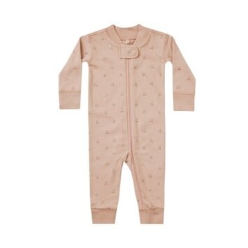 Quincy Mae - QM QM BKBC - Zip Long Sleeve Sleeper in Blush Cherries