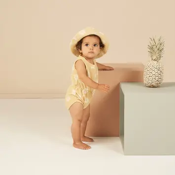 Rylee + Cru Inc. RC BKBC - Cinch Playsuit in Daisy