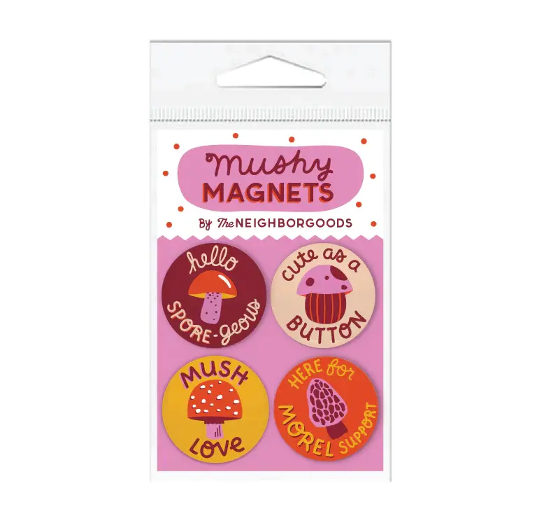 The Neighborgoods TN OS - Mush Love Mushroom Magnet Set