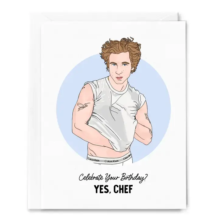 Sammy Gorin - SAG Sammy Gorin - Yes, Chef The Bear Birthday Card