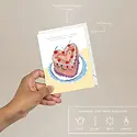 Seedlings - SED SEDGCBI - Heart Shaped Cake Birthday Card