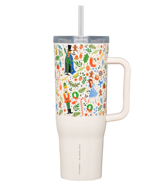 Corkcicle - CO CO HG -  Rifle Paper Co. Nutcracker Cruiser Cup 40oz