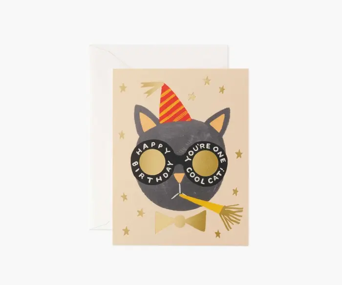 Rifle Paper Co - RP RPGCBI - Birthday Cat Card