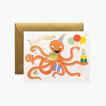 Rifle Paper Co - RP RPGCBI - Octopus Birthday Card