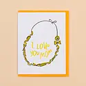and Here We Are - AHW AHWGCMD - Macaroni Necklace Mother's Day Card