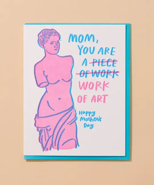 and Here We Are - AHW AHWGCMD - Piece of Work Mother's Day Card