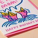 and Here We Are - AHW AHWGCMD - We Love Mom Baby Birds Mother's Day Card