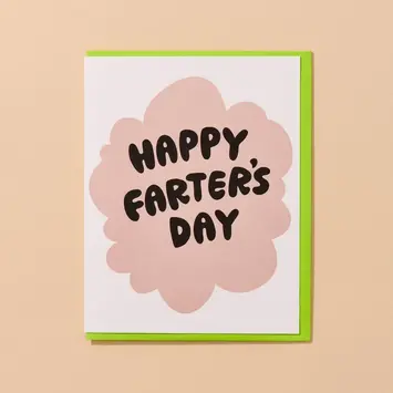 and Here We Are - AHW AHWGCFD - Farter's Day Father's Day Card