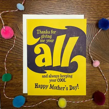 A. Favorite - AF AFGCMD - Giving me your all Mother's Day Card
