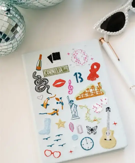 Gracefully Made Art - GMA GMA NBLI - Taylor Swift Icon Embroidered Notebook, Lined