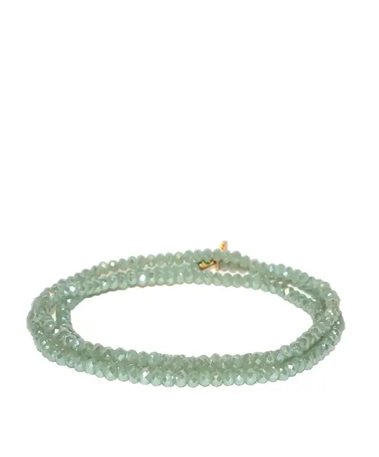 Marlyn Schiff Jewelry - MSJ MSJ JEBR - Mint Mini Stretch Crystal Beaded Bracelet