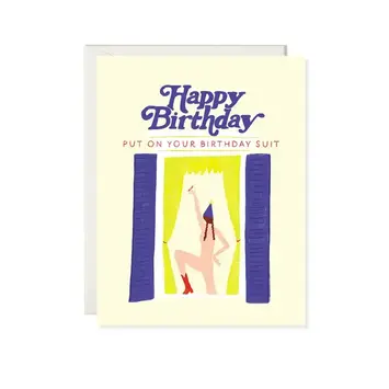 Karen Schipper - KS KSGCBI0002 - Birthday Suit Birthday Card