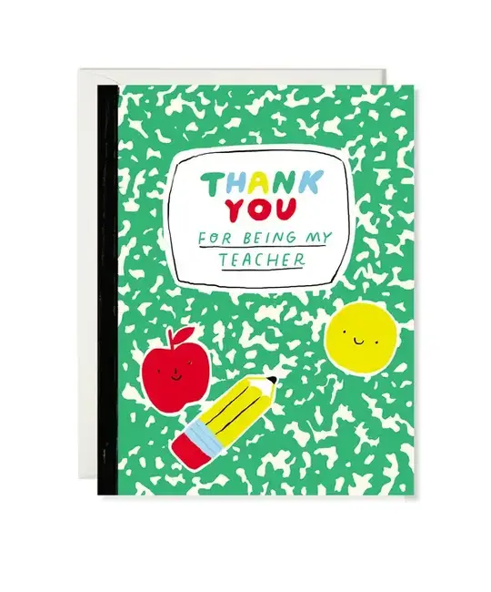 Karen Schipper - KS KSGCTY0001 - Notebook Thank You Teacher Card