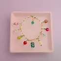 Jill Makes - JM JM JEEA - Colorful Flower Charm Bracelet