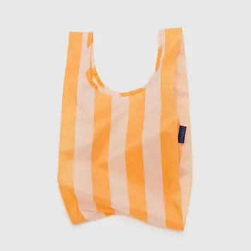 Baggu - BA BA BAG - Baby Baggu Tangerine Wide Stripe Reusable Bag