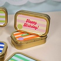 To : From - TOF TOF CASM - Greetings Candle Tin, Cake Happy Birthday