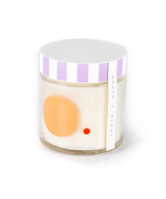 To : From - TOF TOF CASM - Peach + Mango Painted Glass Candle