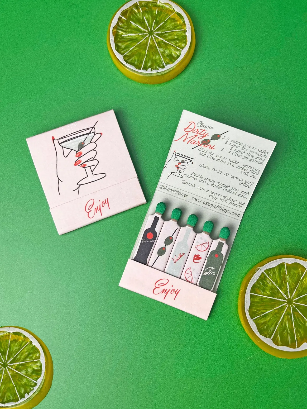 A Shop of Things - ASOT ASOT CAAC - Martini Matchbook