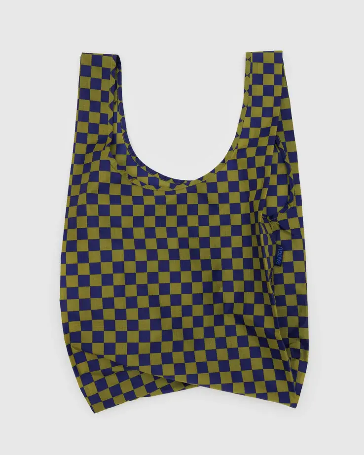 Baggu - BA Baggu - Iris Green Check  Standard Reusable Bag