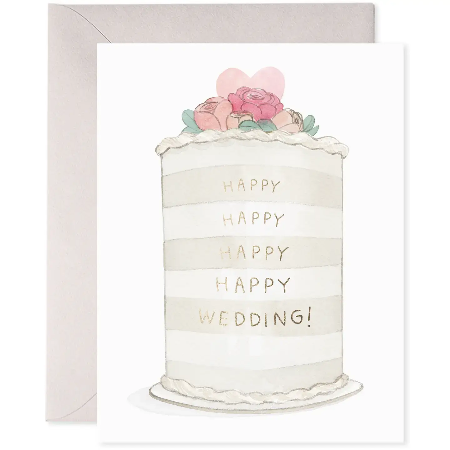 E. Frances Paper Studio - EF EFGCWE0009 - Frosted Cake Wedding Card