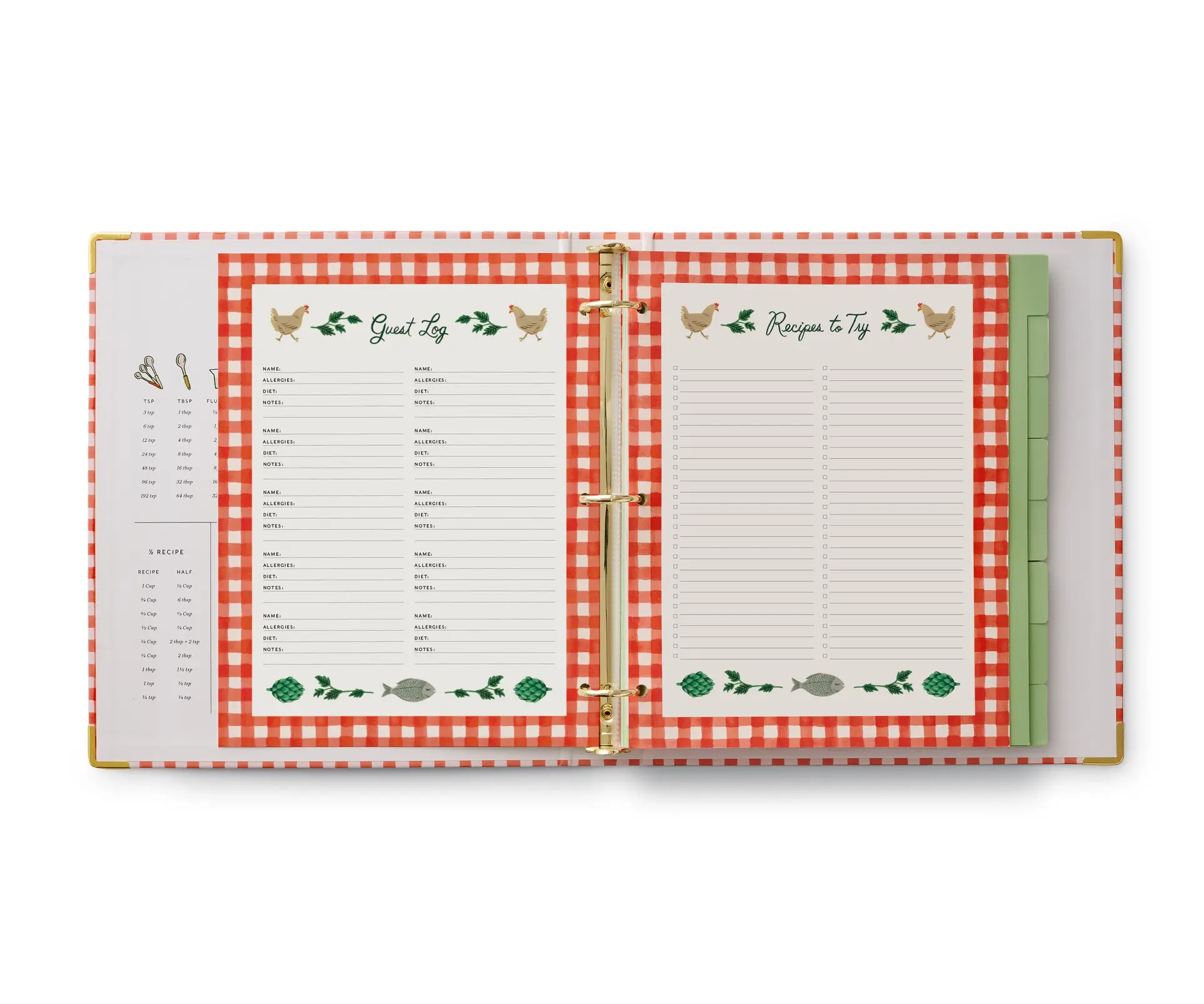 Rifle Paper Co - RP RP HGRC - Cherry Farm Recipe Binder