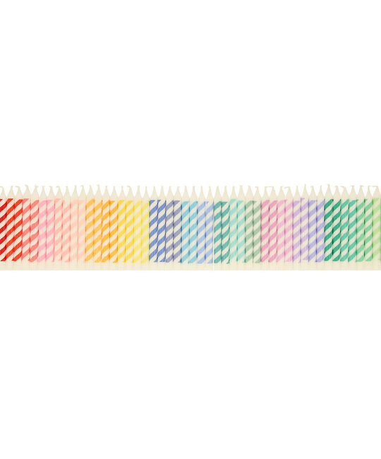 Meri Meri - MEM Meri Meri - Rainbow Striped Mini Candles