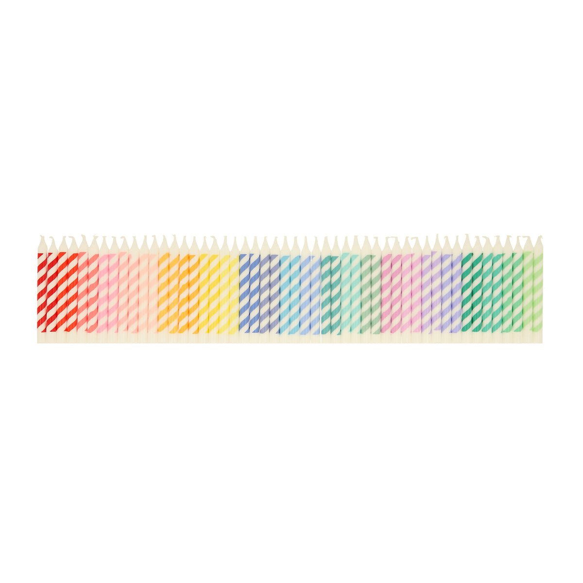 Meri Meri - MEM Meri Meri - Rainbow Striped Mini Candles