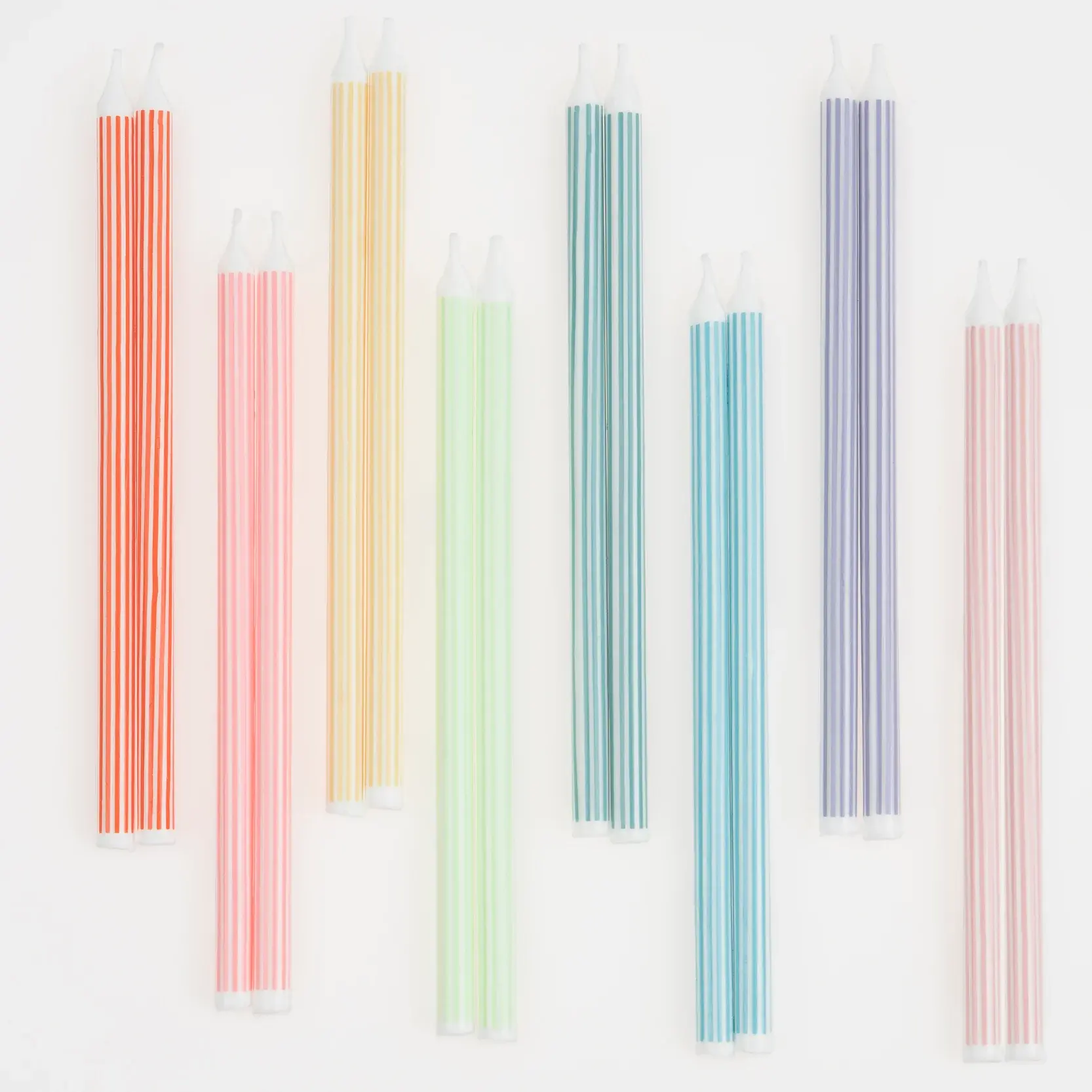 Meri Meri - MEM MEM PS - Mixed Striped Candles