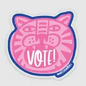 NatterDoodle - ND ND ST -  Vote! Fiercely Tiger Election Sticker