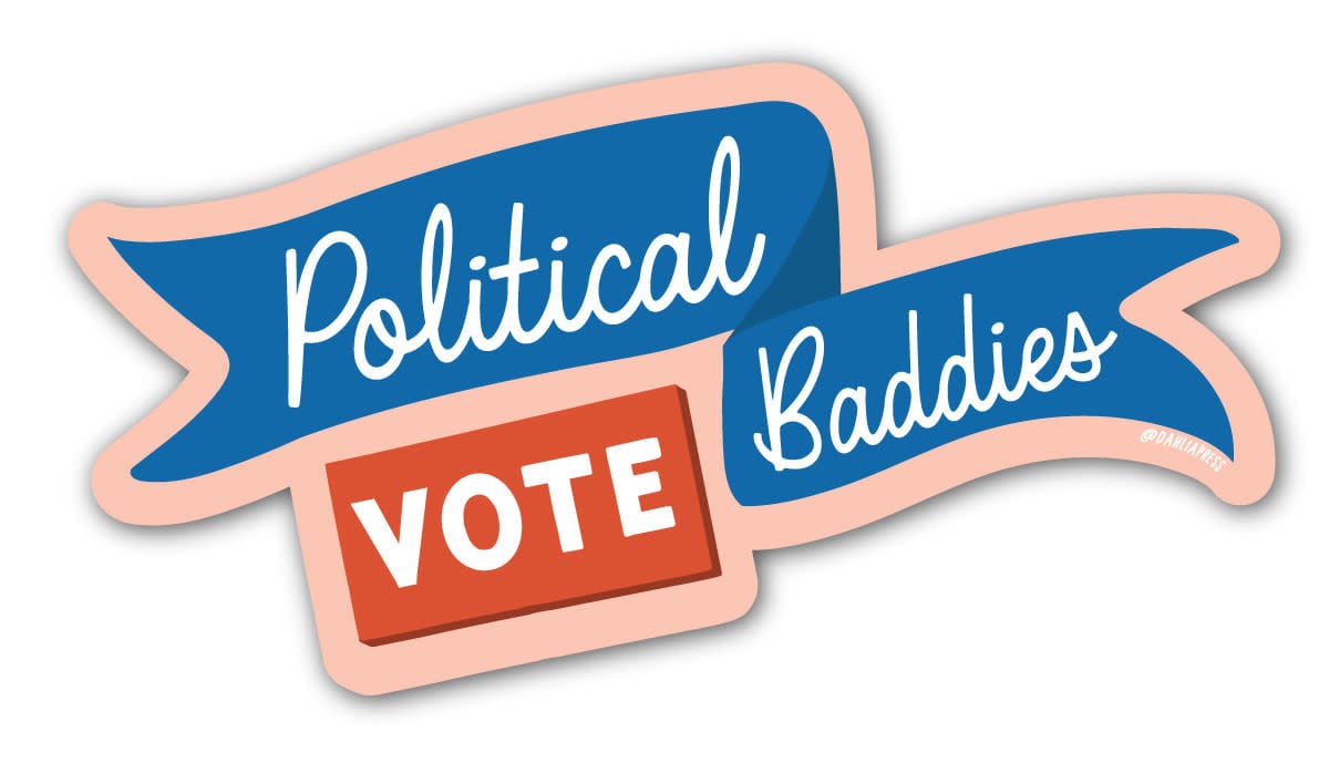 Dahlia Press - DAP DAP ST - Political Baddies Vote Election Sticker